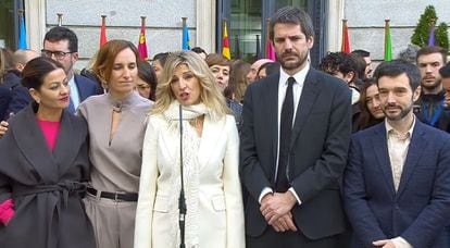 Yolanda Díaz pide “altura de miras” a Podemos tras su salida de Sumar en pleno “asedio” de las derechas al Gobierno