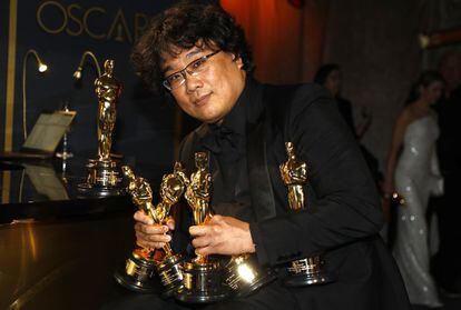 Bong Joon-ho, the night in 2020 when he swept the Oscars with 'Parasites'.