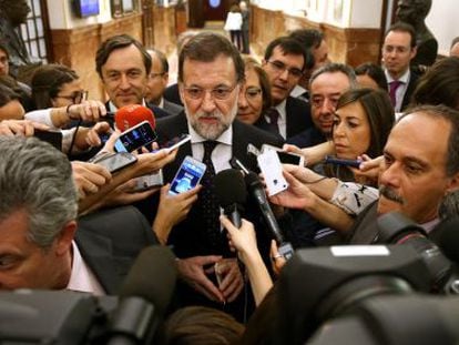 Mariano Rajoy, aquest dimecres al Congrés.