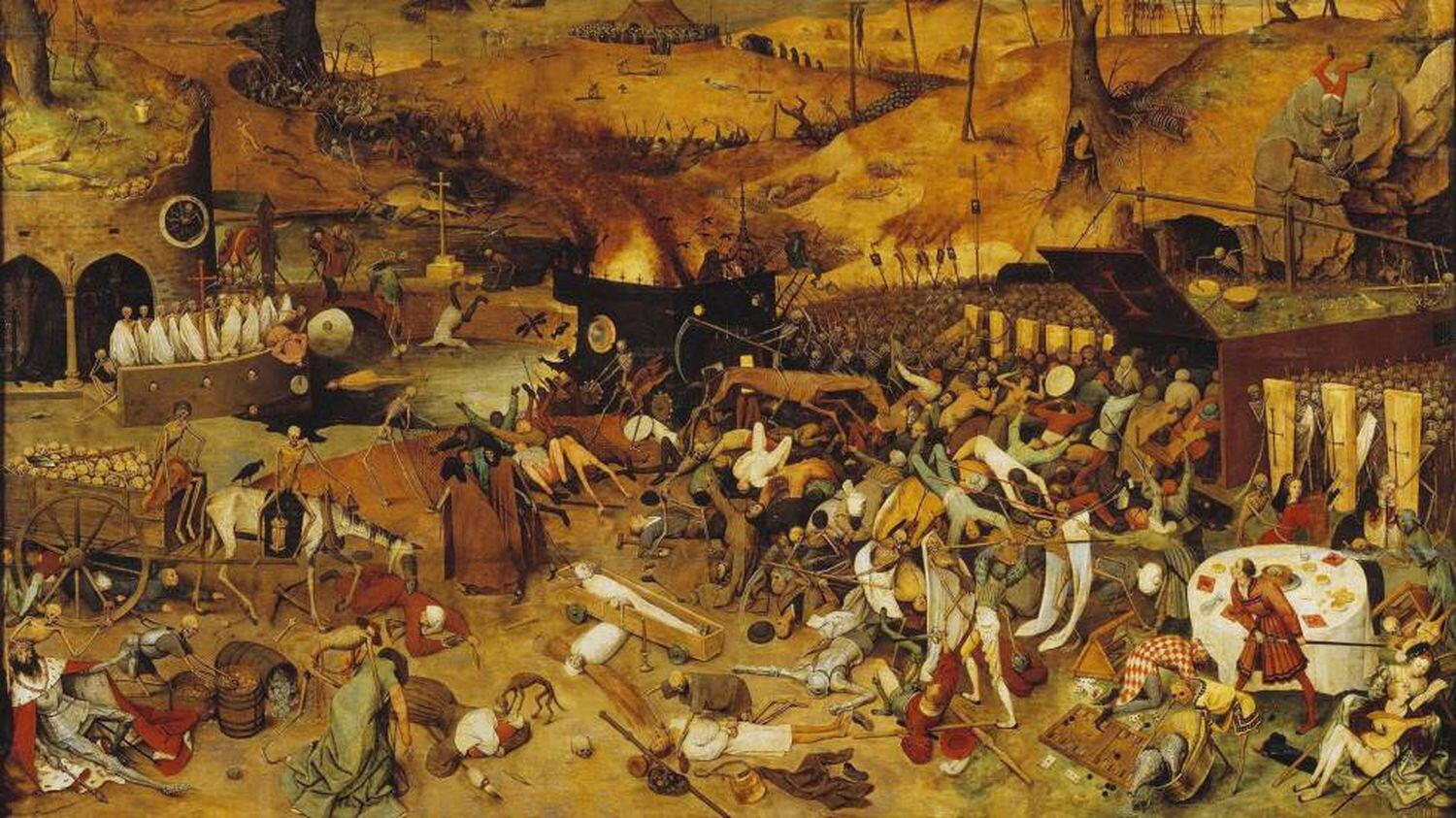 'El triunfo de la muerte', de Pieter Brueghel el Viejo, refleja el clima de terror tras la peste negra.