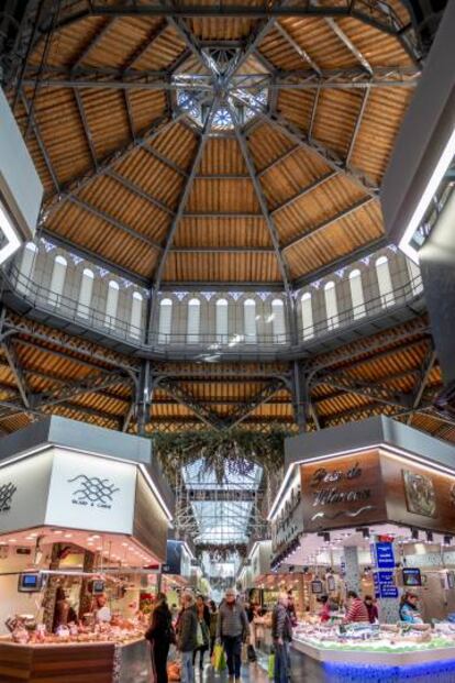 Interior del mercat de Sant Antoni.