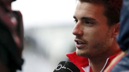 El piloto frances Jules Bianchi, durante una entrevista.