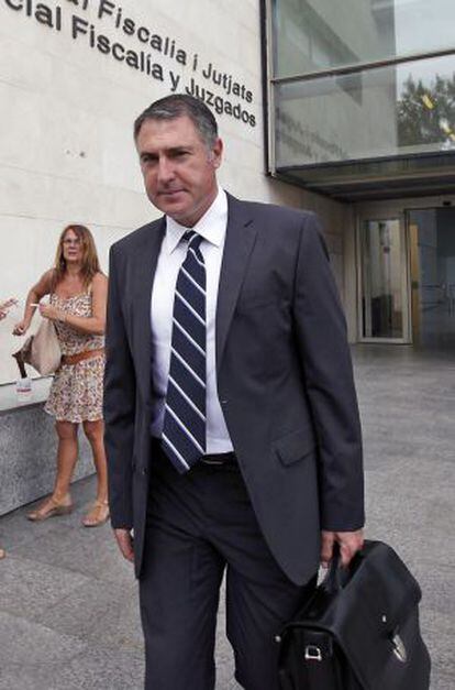 José Juan Morenilla, ayer, a la salida del juzgado.