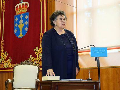 La Valedora do Pobo, Milagros Otero, en su toma de posesión.