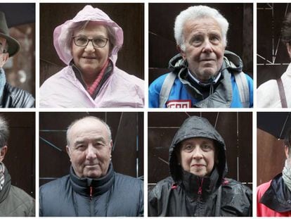 FOTOGALERÍA | Varios jubilados que han participado en la manifestación por unas pensiones dignas en Madrid.