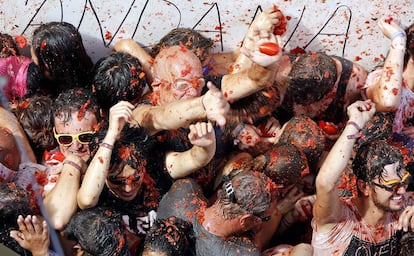 La Tomatina de Buñol, Valencia.