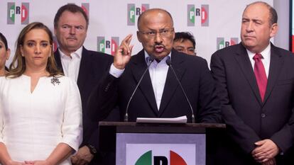 René Juárez Cisneros, en 2018, tras su dimisión como presidente del PRI.