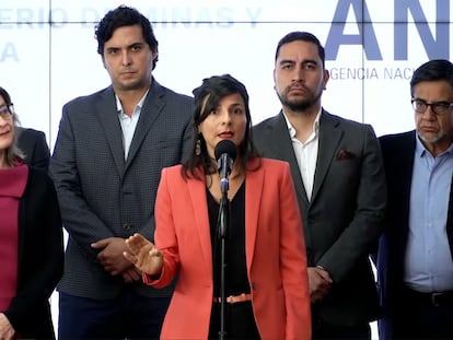 La ministra de Minas y Energía de Colombia, Irene Vélez, en una conferencia.