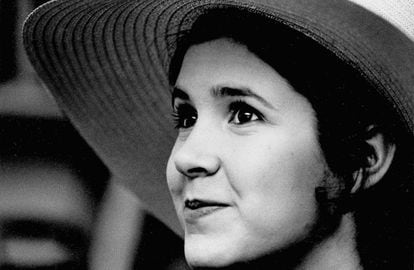 Carrie Fisher, a los 16 años.