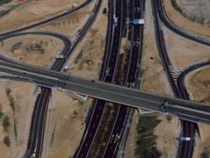 Imagen aérea de la autopista radial 3