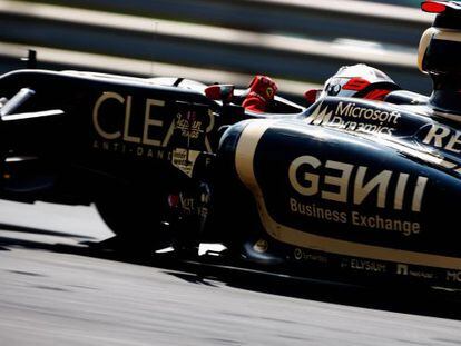 Kimi Raikkonen en su Lotus durante el Gran Premio de Hungría