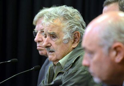 José Mujica en una rueda de prensa