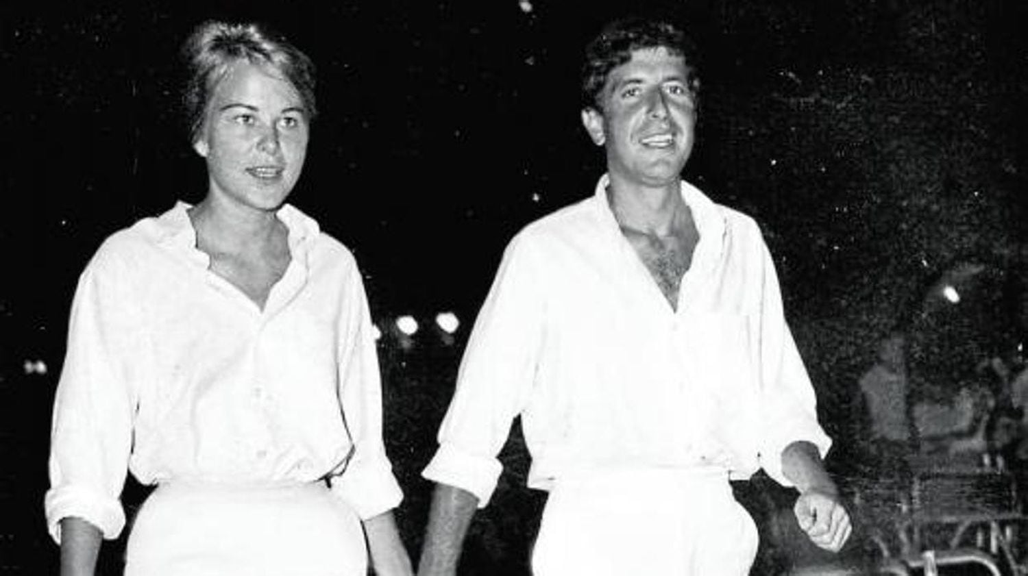 Marianne Ihle y Leonard Cohen, en el documental.
