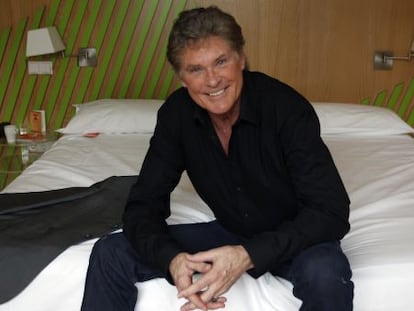 David Hasselhoff, esta semana en Madrid.