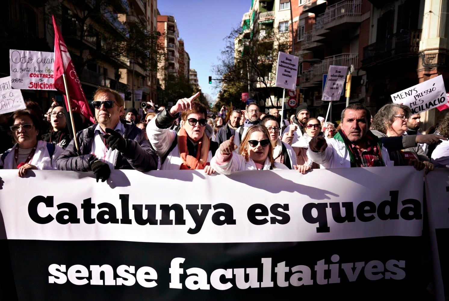 Dvd 1145 
Barcelona 25/01/2023
Protesta medicos en Barcelona.
Foto: Gianluca Battista