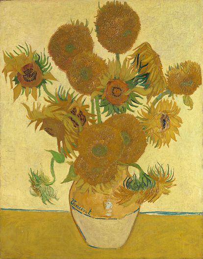 'Los girasoles' (1888), de Vincent van Gogh, en la National Gallery de Londres.