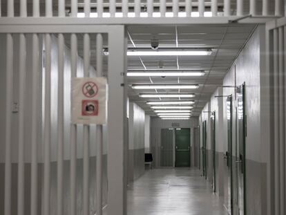 La zona de custodia de la Ciudad de la Justicia.