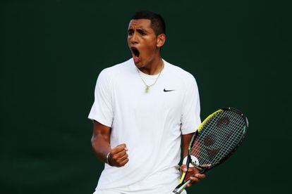 Kyrgios celebra su pase a octavos.
