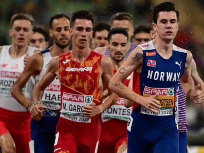 La carrera de 1.500 metros del  Campeonato de Europa.