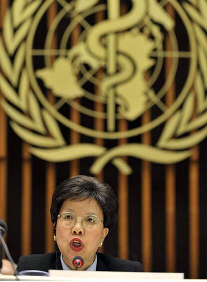 Margaret Chan, directora general de la OMS, en una rueda de prensa reciente.