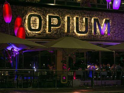 Terrassa de la discoteca Opium de Barcelona, en una imatge d'arxiu.