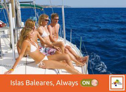 Eslogan de las islas Baleares, 'Always on' (siempre en marcha).