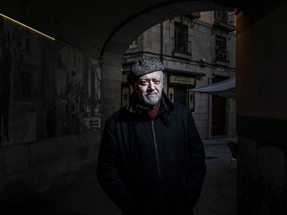 Mario Gas, en el callejón de San Ginés, en Madrid, la semana pasada.