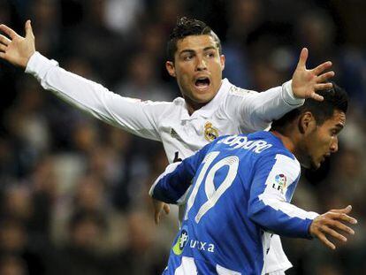 Cristiano Ronaldo, en un partido contra la Real Sociedad.