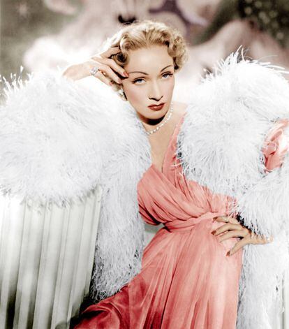 Marlene Dietrich.