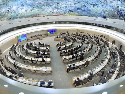Reuni&oacute;n del Consejo de Derechos Humanos de la ONU en Ginebra (Suiza).
