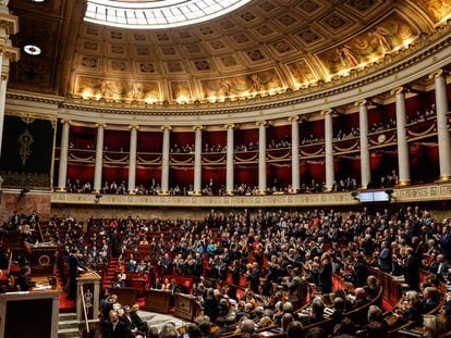 Sesión en la Asamblea Nacional de Francia, este martes.