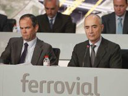 &Iacute;&ntilde;igo Meir&aacute;s y Rafael del Pino, consejero delegado y presidente de Ferrovial, respectivamente.