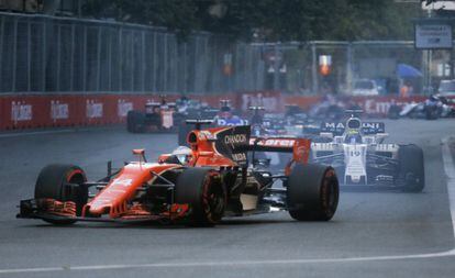 El piloto español de la escudería McLaren.