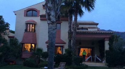 Casa de uno de los sospechosos en Marbella.
