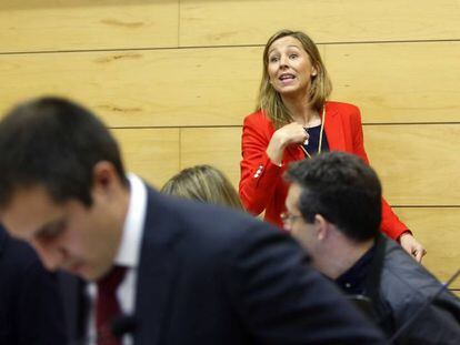 La concejal de Las Rozas Patricia Arenas en un Pleno municipal del año pasado.