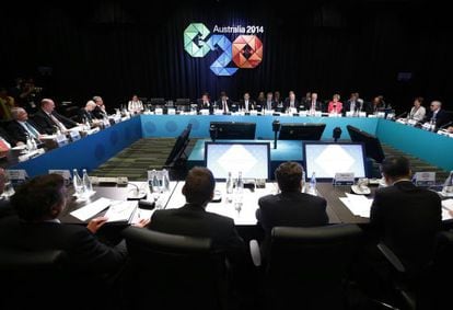 Representantes de las 20 mayores economías del mundo en Brisbane, Australia