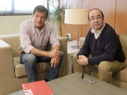 Javier Fernández i Miquel Iceta, al noviembre.
