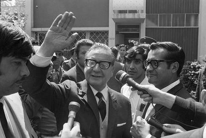 El presidente Salvador Allende en 1970.