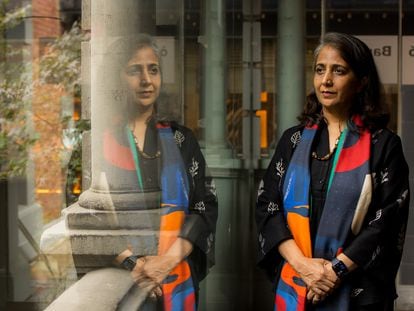 Kavita Singh, en Oviedo, el 19 de octubre de 2023, la víspera de recoger el Premio Princesa de Asturias de Cooperación, concedido a la Iniciativa Medicamentos para Enfermedades Desatendidas, para la que trabaja en India.