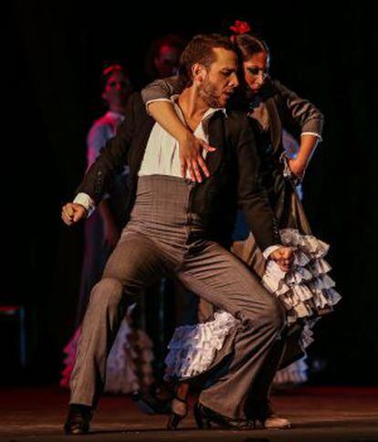 Manuel Liñán y La Moneta en pleno baile del espectáculo 'Duende'.