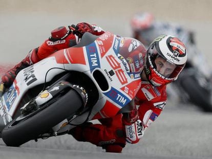 Jorge Lorenzo, piloto de la escuder&iacute;a Ducati, el domingo pasado en Austin (Texas,EEUU), en el GranPremio de las Am&eacute;ricas de MotoGP. efe