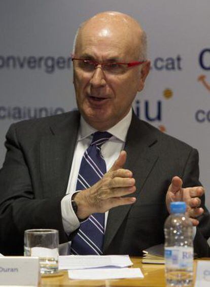 El secretario general de CiU, Josep Antoni Duran Lleida, en una imagen de archivo.