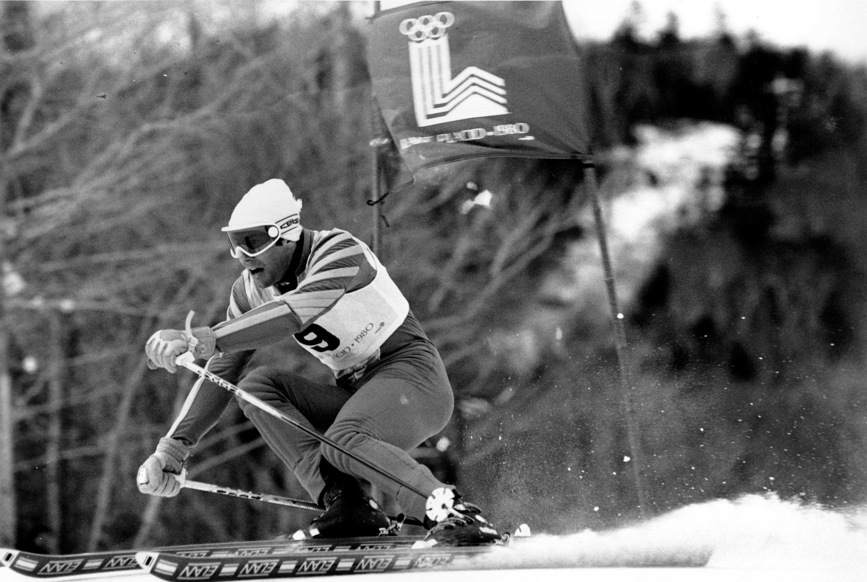 El sueco Ingemar Stenmark durante los Juegos Olímpicos de Invierno de 1980, en Lake Placid, Nueva York. 