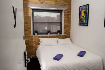 Habitación privada en The Dictionary, moderno 'hostel' en Shoreditch (Londres).