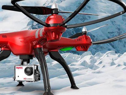 Drones asequibles con una cámara de grabación HD
