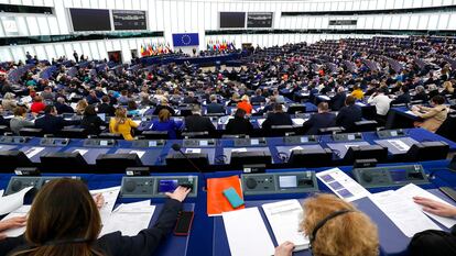 Pleno del Parlamento Europeo, el pasado miércoles en Estrasburgo.