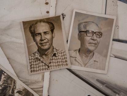Dos fotografías de José Miguel Villa Romero, 'Toitico', durante los años de su jubilación en La Habana, Cuba.