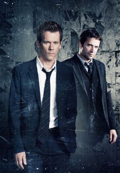 Kevin Bacon y James Purefoy, protagonistas de 'The following'.