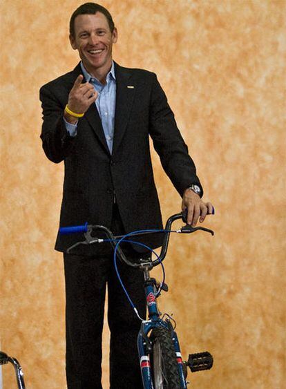 Lance Armstrong, de visita en México la semana pasada.