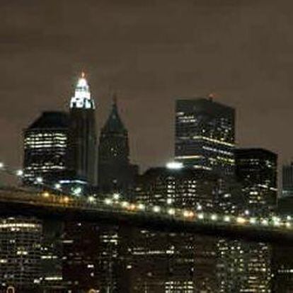 Vista nocturna de Manhattan.